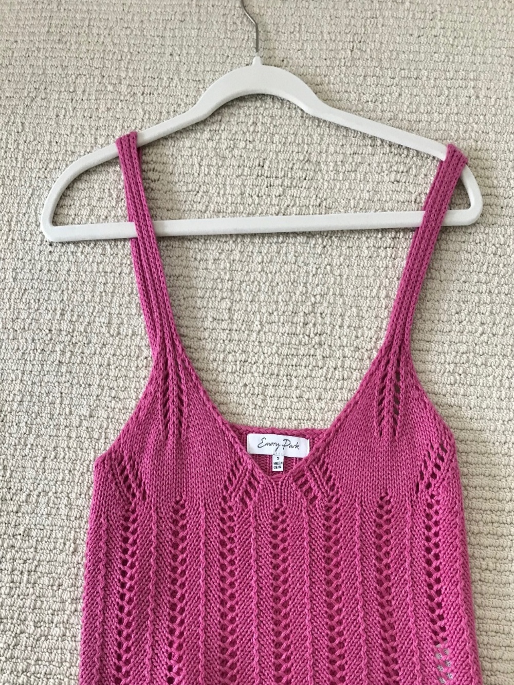 Anthropologie crop top crochet